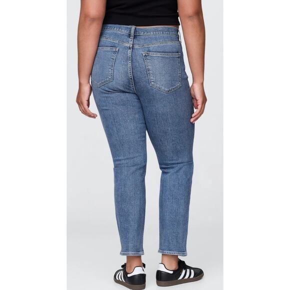 GAP High Rise Vintage Slim Medium Indigo Cotton Womens Denim Blue Jeans Sz 6 - Picture 12 of 16